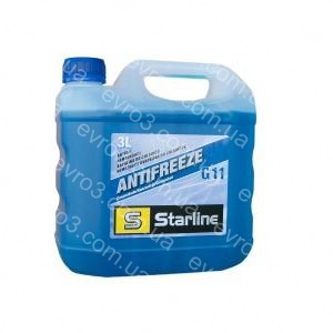 Антифриз Starline G11, концентрат, синій 3L